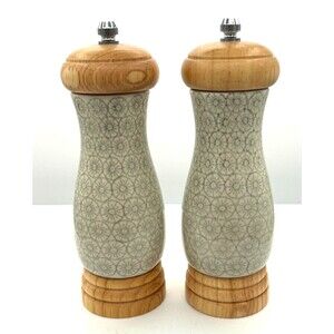 Bloomingville Salt & Pepper Mills Stoneware Cécile (Set of 2 Pieces) Grey Cecile